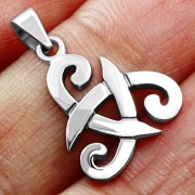 Tiny Celtic Swords Silver Pendant, pn177